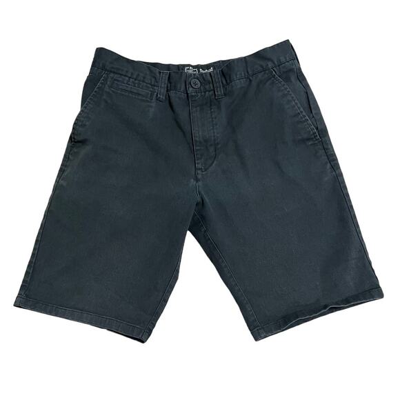 Nike Dark Gray Cotton Flat Front Shorts, Size 32 - Picture 1 of 9